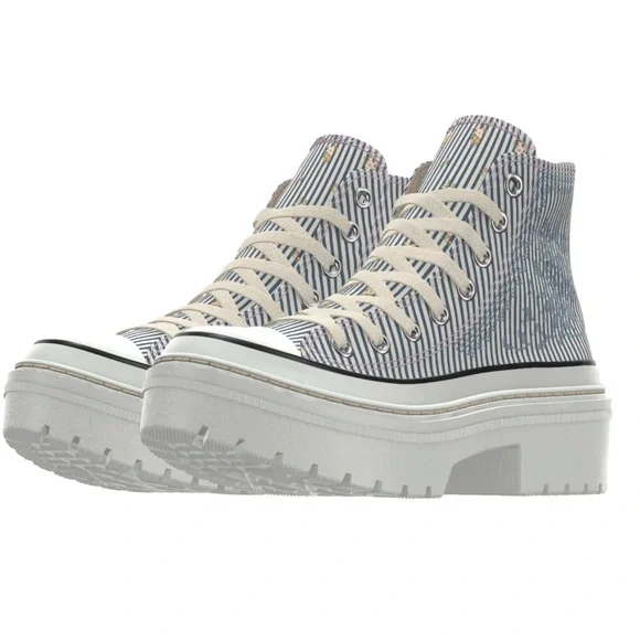 NWT Special edition floral Chuck Taylor All Star Lugged Heel Platform - Picture 2 of 5